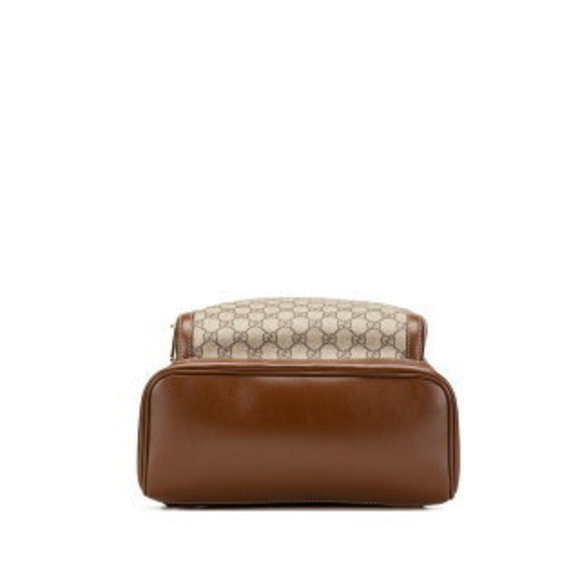 Gucci GG Supreme Backpack beige brown leather - Picture 3 of 8